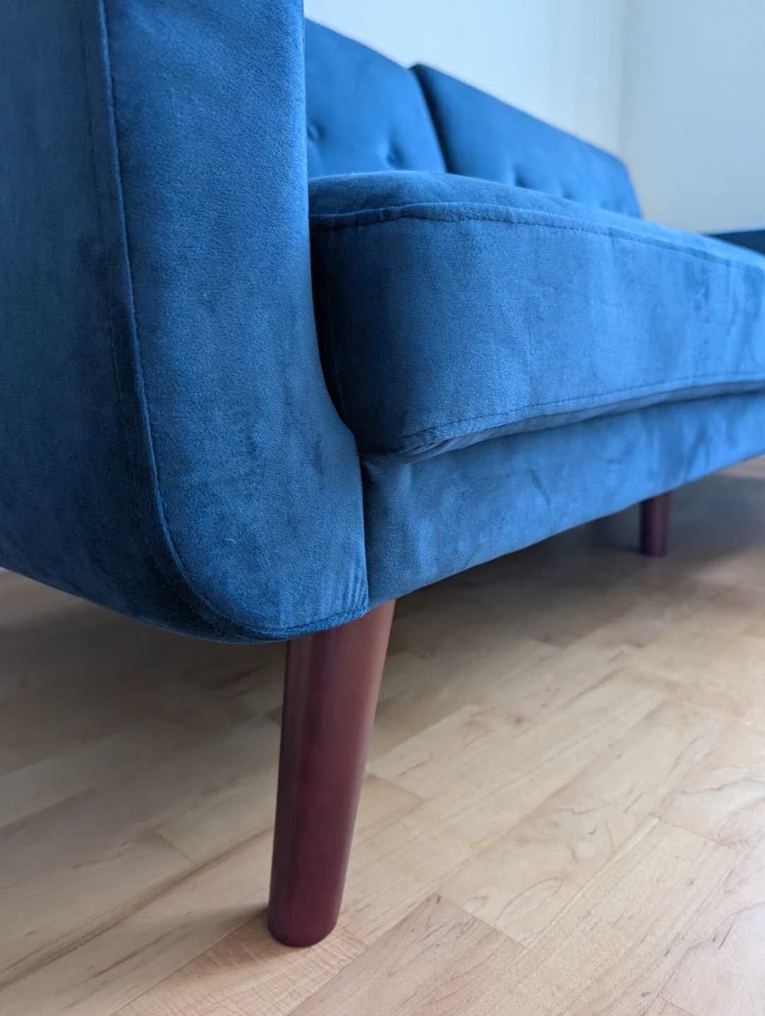 Mid-Century Modern Sofa/ Futon - Velvet - photo 3