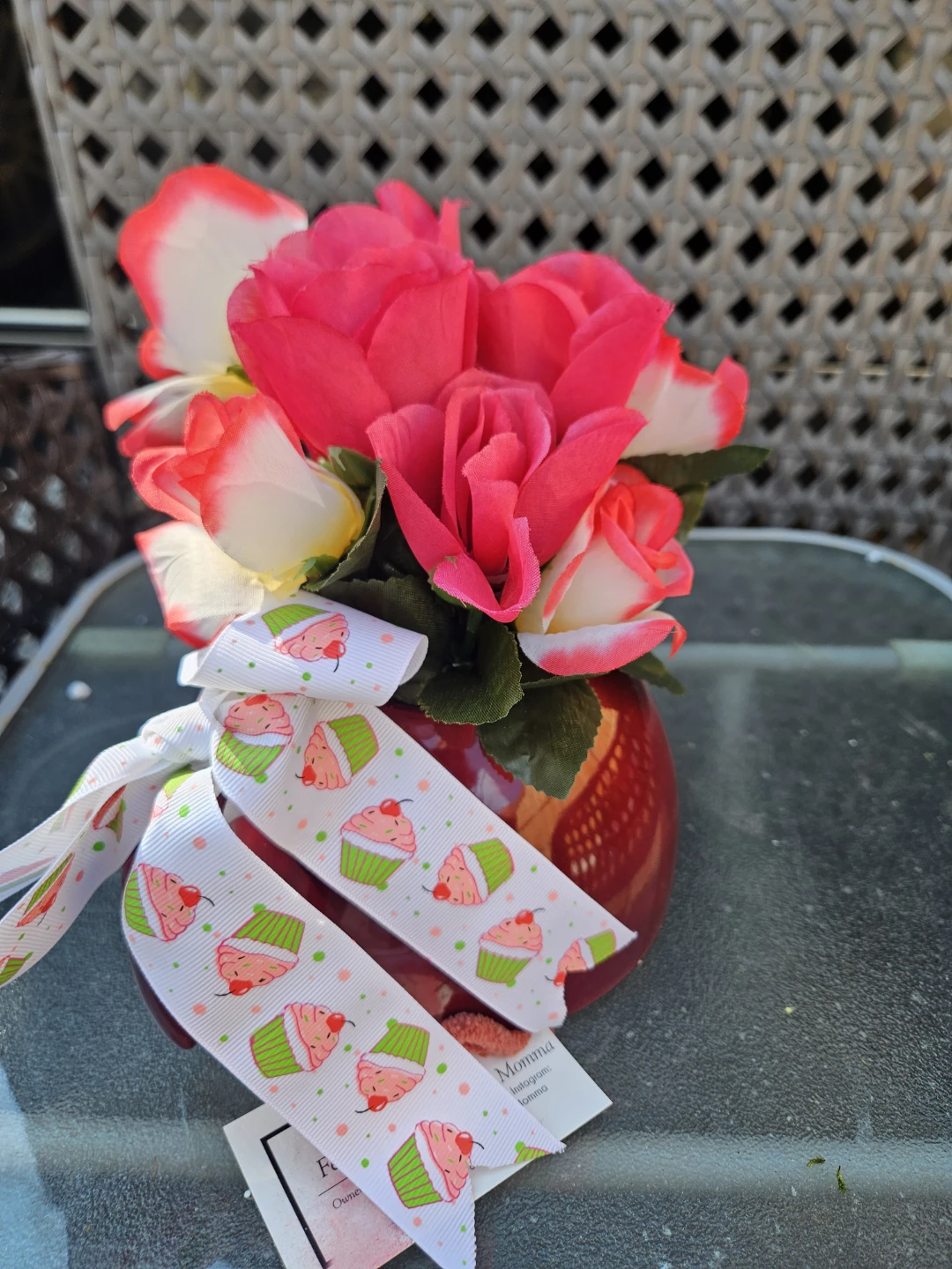Decorative Teapot with Faux Flowers - photo 2