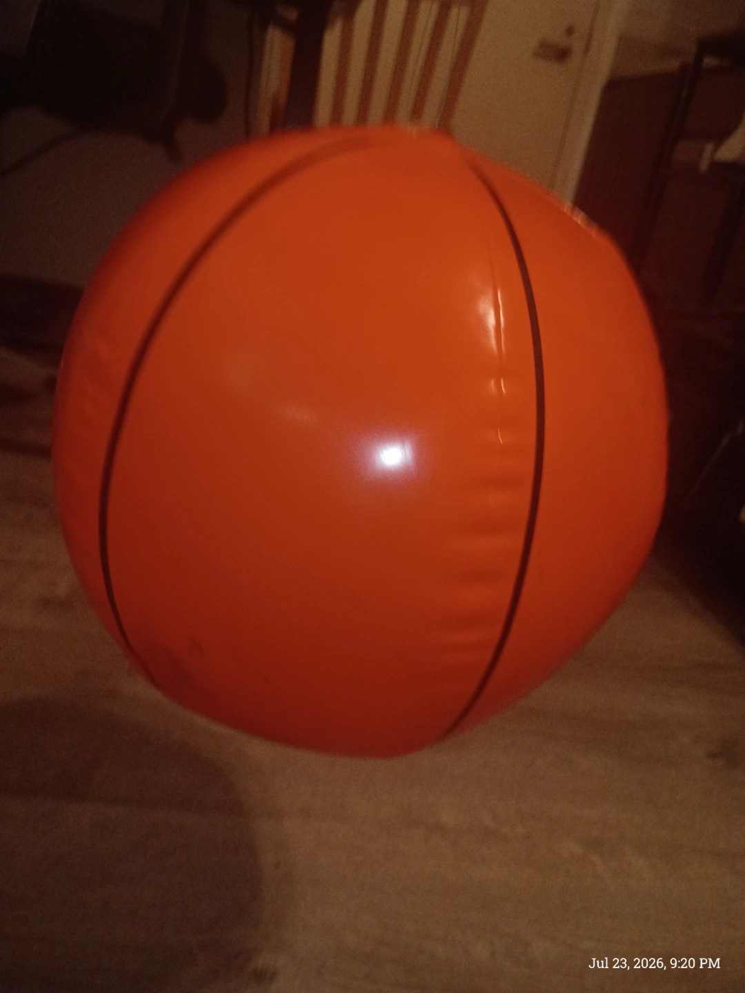 Orange Inflatable Beach Basketball - photo 2