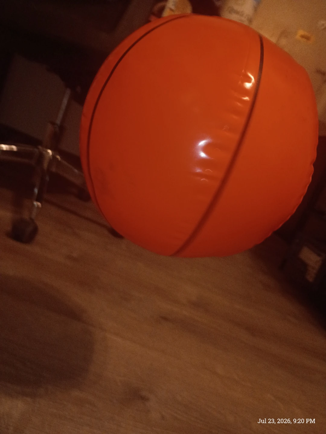 Orange Inflatable Beach Basketball - photo 3