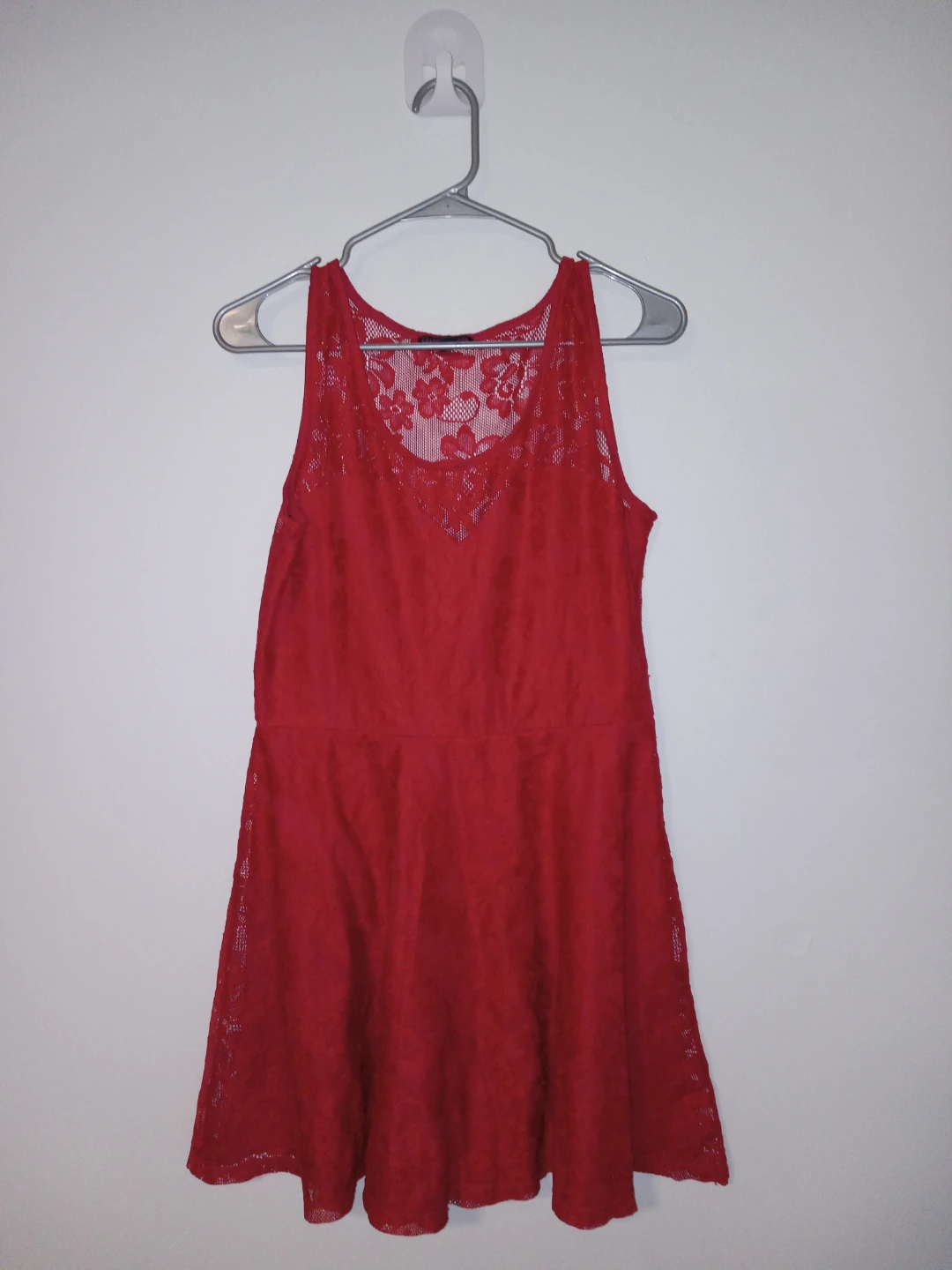 Material Girl Red Lace Dress L/G