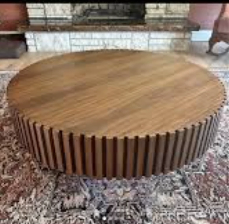 Round Wood Coffee Table