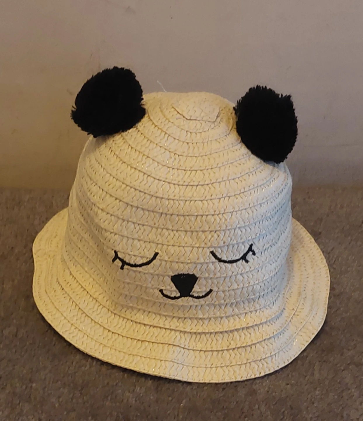 Bijou Brigitte Panda Straw Hat