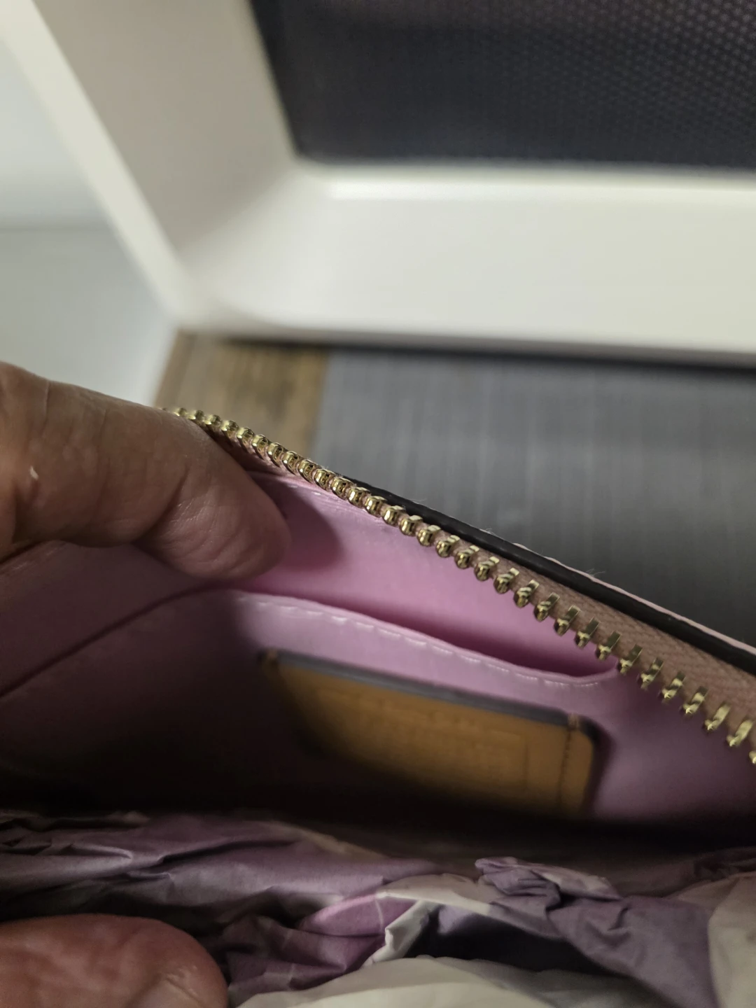 Coach Pink Signature Pattern Wristlet/Clutch Bag - photo 5