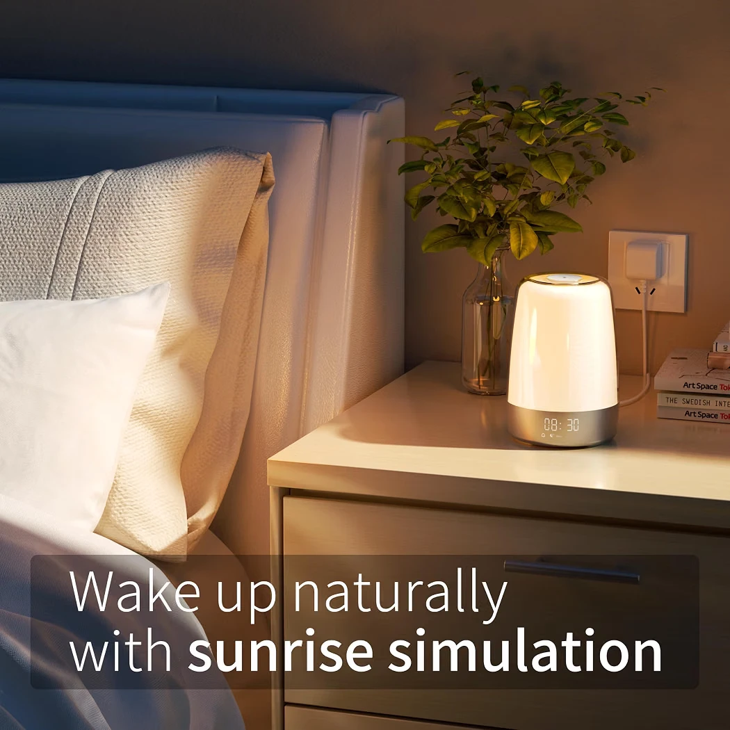 Sunrise Simulation Alarm Clock Lamp with RGB Color - photo 5