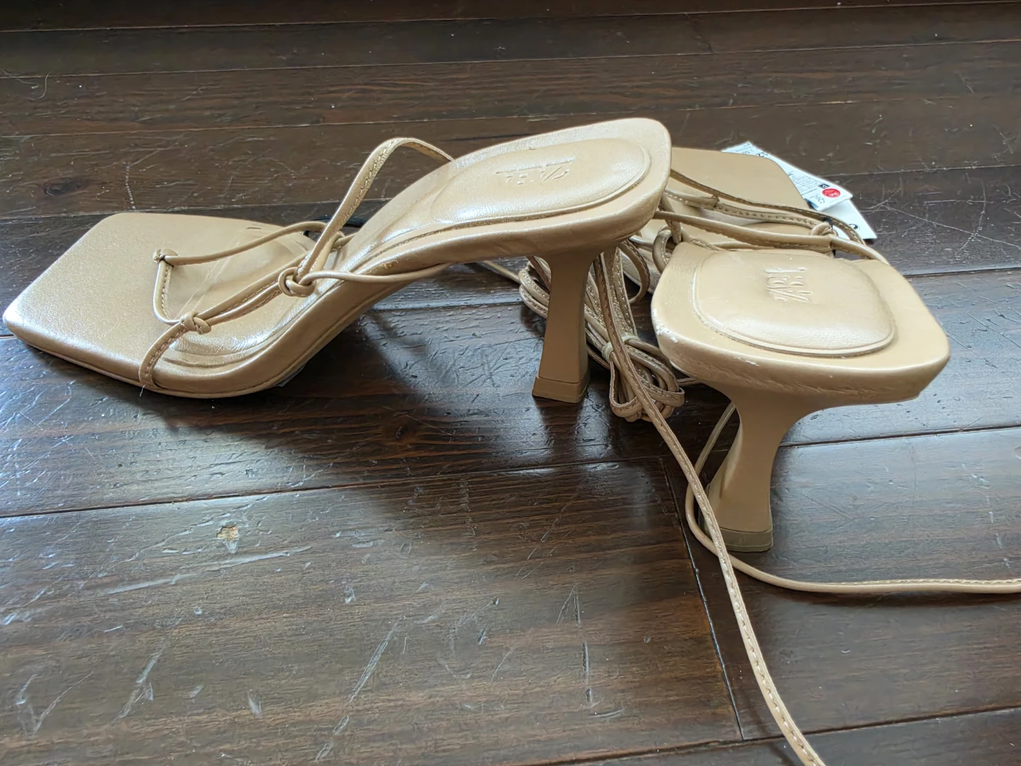 Zara Strappy Heeled Sandals size 7.5 - photo 2