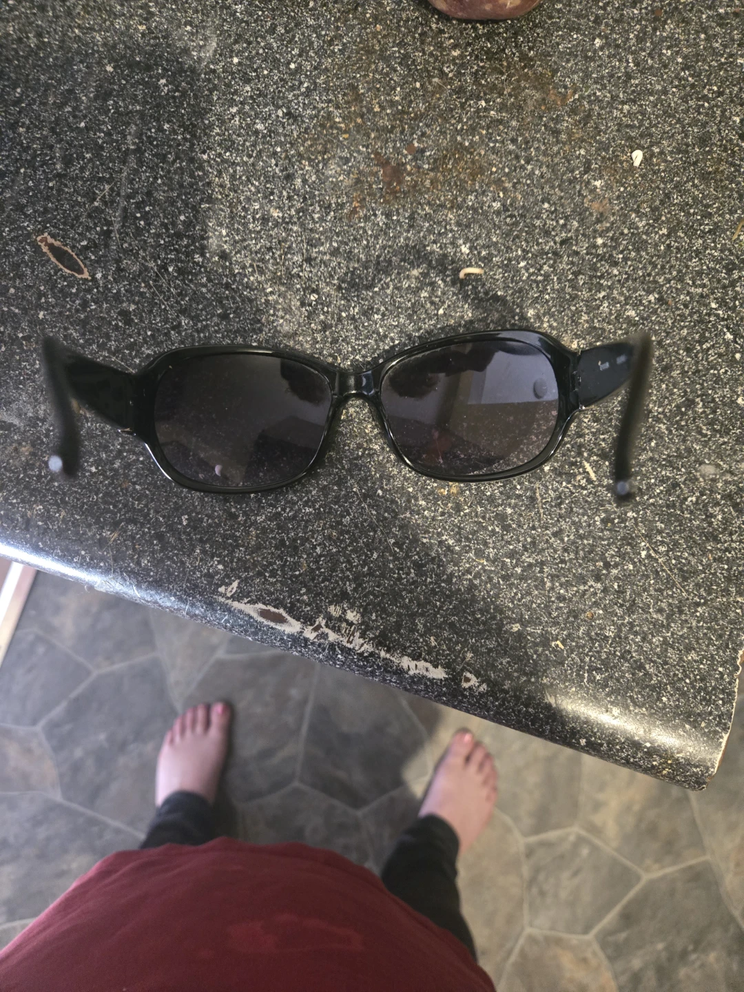 Black Sunglasses with Rhinestone Accents - photo 2