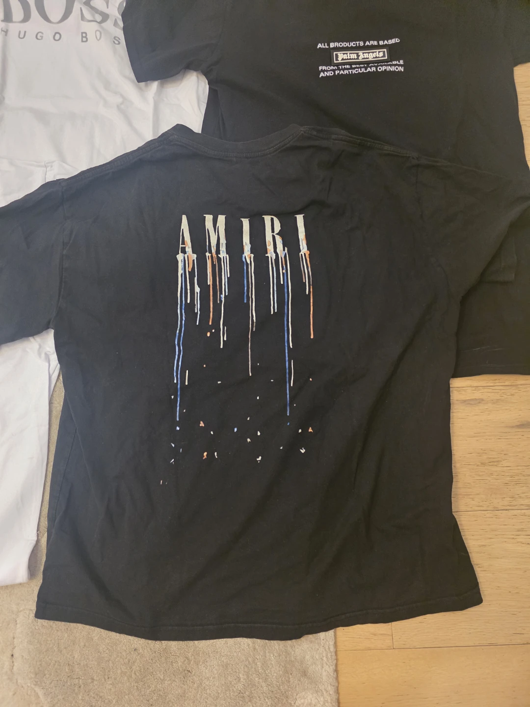Used Medium Amiri diesel boss Palm Angels White T-Shirt - photo 2