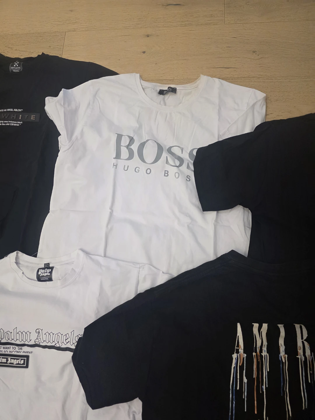 Used Medium Amiri diesel boss Palm Angels White T-Shirt - photo 4