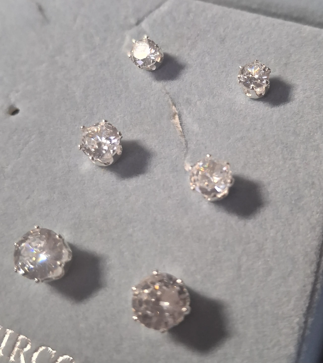 Fine Silver Plated Cubic Zirconia Earrings Set