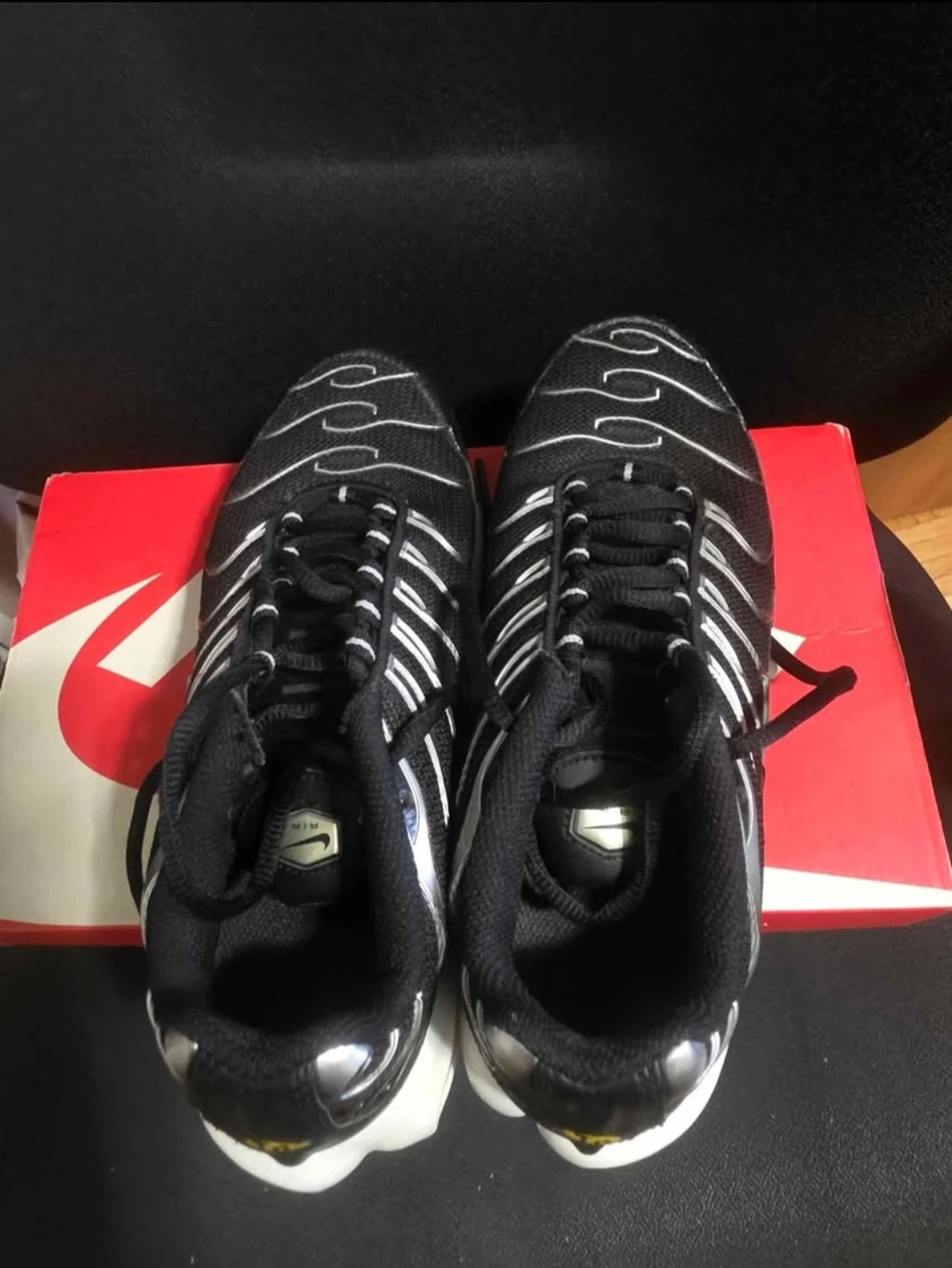 Nike Air Max Plus TN "Black Metallic Silver/White" Sneakers