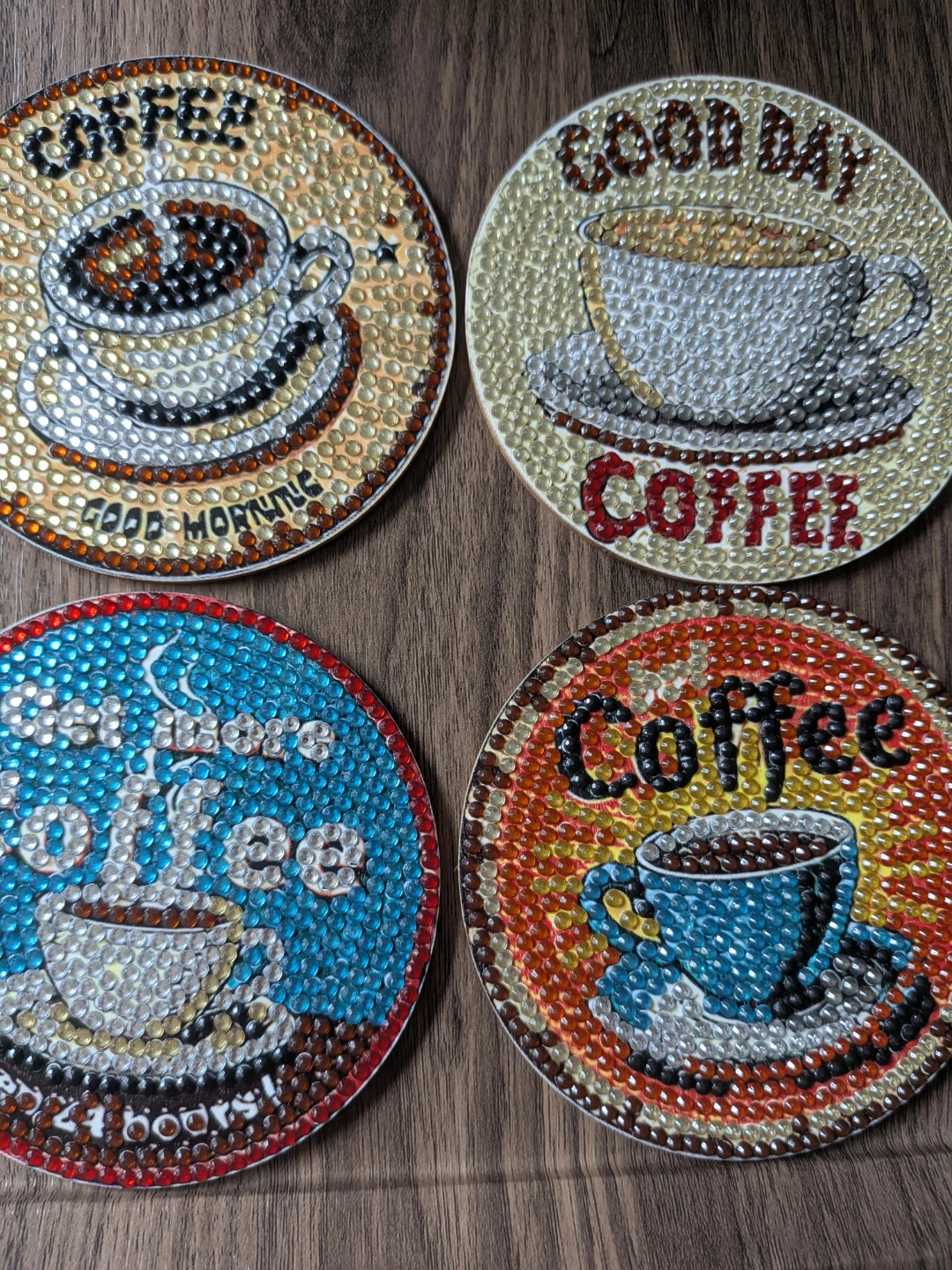Diamond coaster set of 8 - photo 2