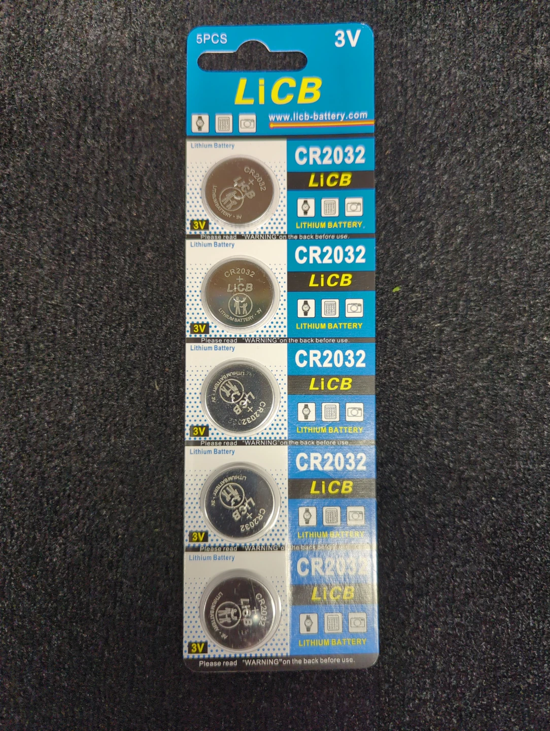 LiCB CR2032 Lithium Batteries (5 PCS)