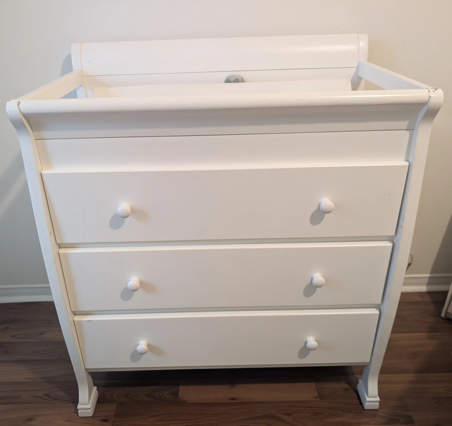 White Baby Changing Table Dresser