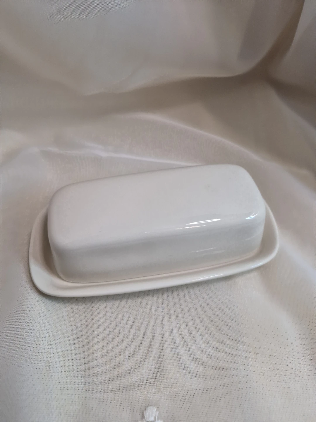 Vintage Corning 81-TY Off White Butter Dish w/Cover - photo 2