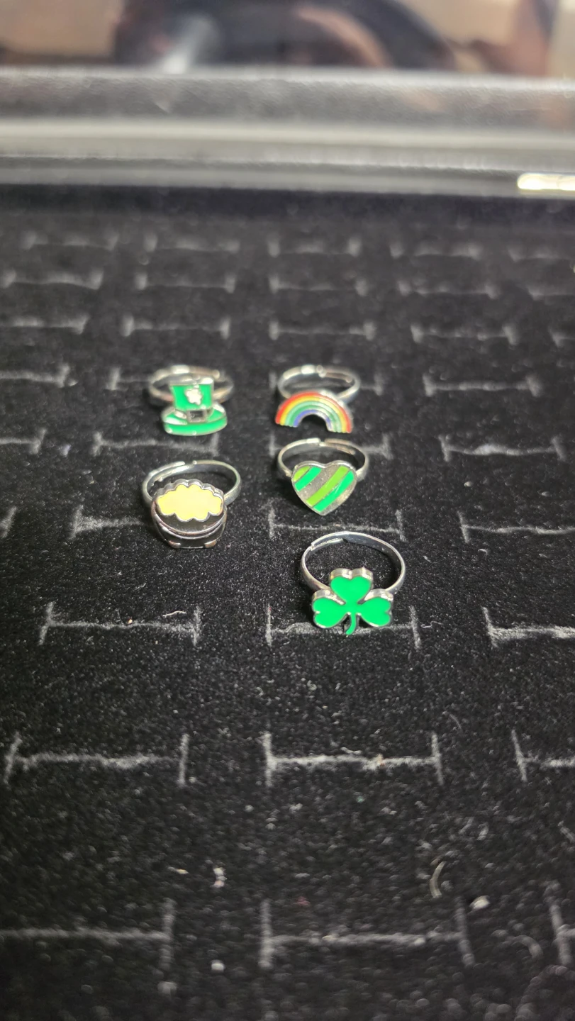 St. Patrick's Day Themed Rings Set for kids (438)♧ - photo 2