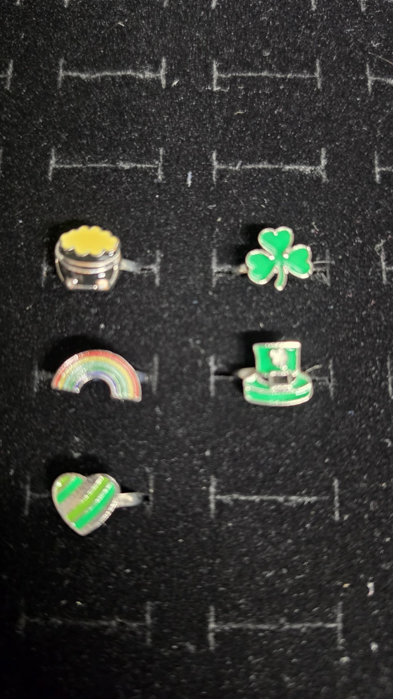 St. Patrick's Day Themed Rings Set for kids (438)♧ - photo 3
