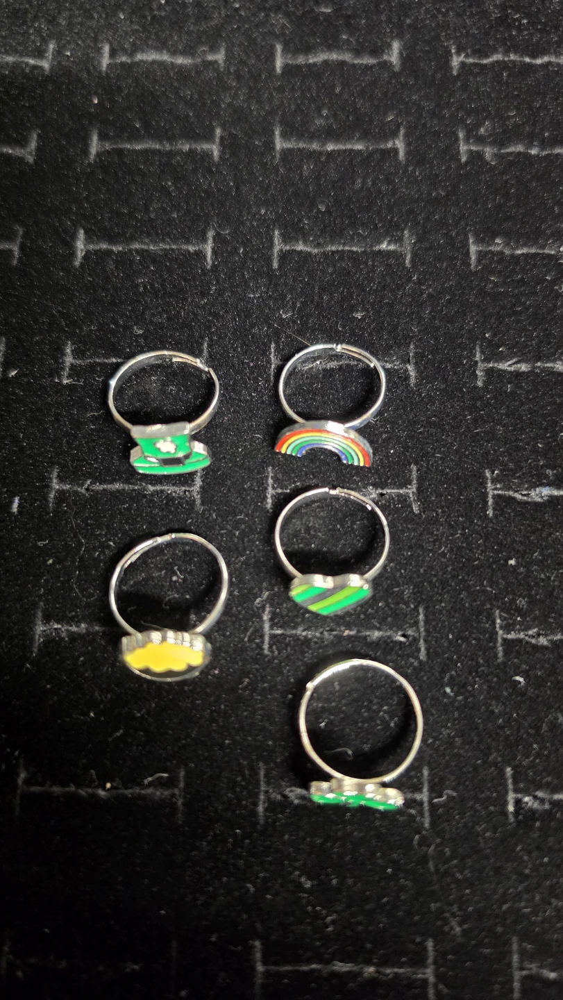 St. Patrick's Day Themed Rings Set for kids (438)♧ - photo 4