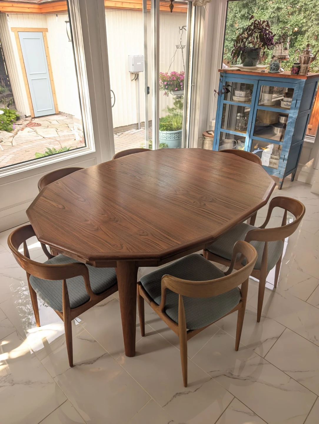 Mid Century Teak Extendable Dining Table - photo 2