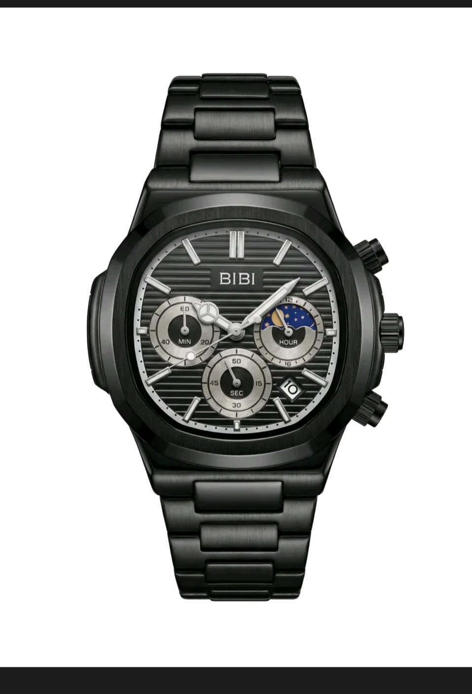 BIBI Black Luxury Watch