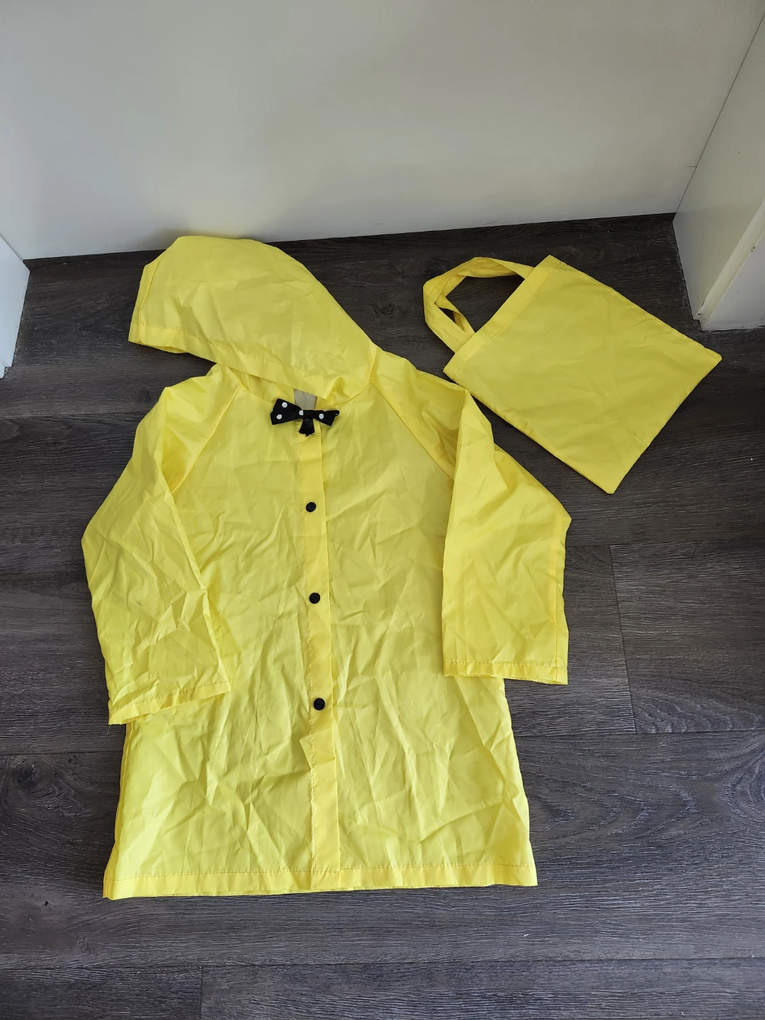 Yellow Raincoat with Matching Bag - photo 2