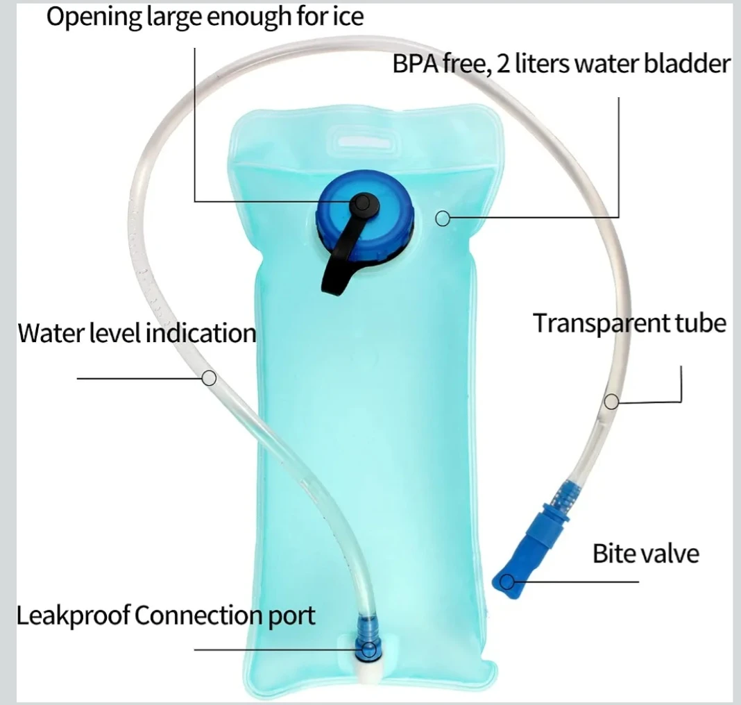 Hydration Pack Backpack with 2L water bladder. - photo 4