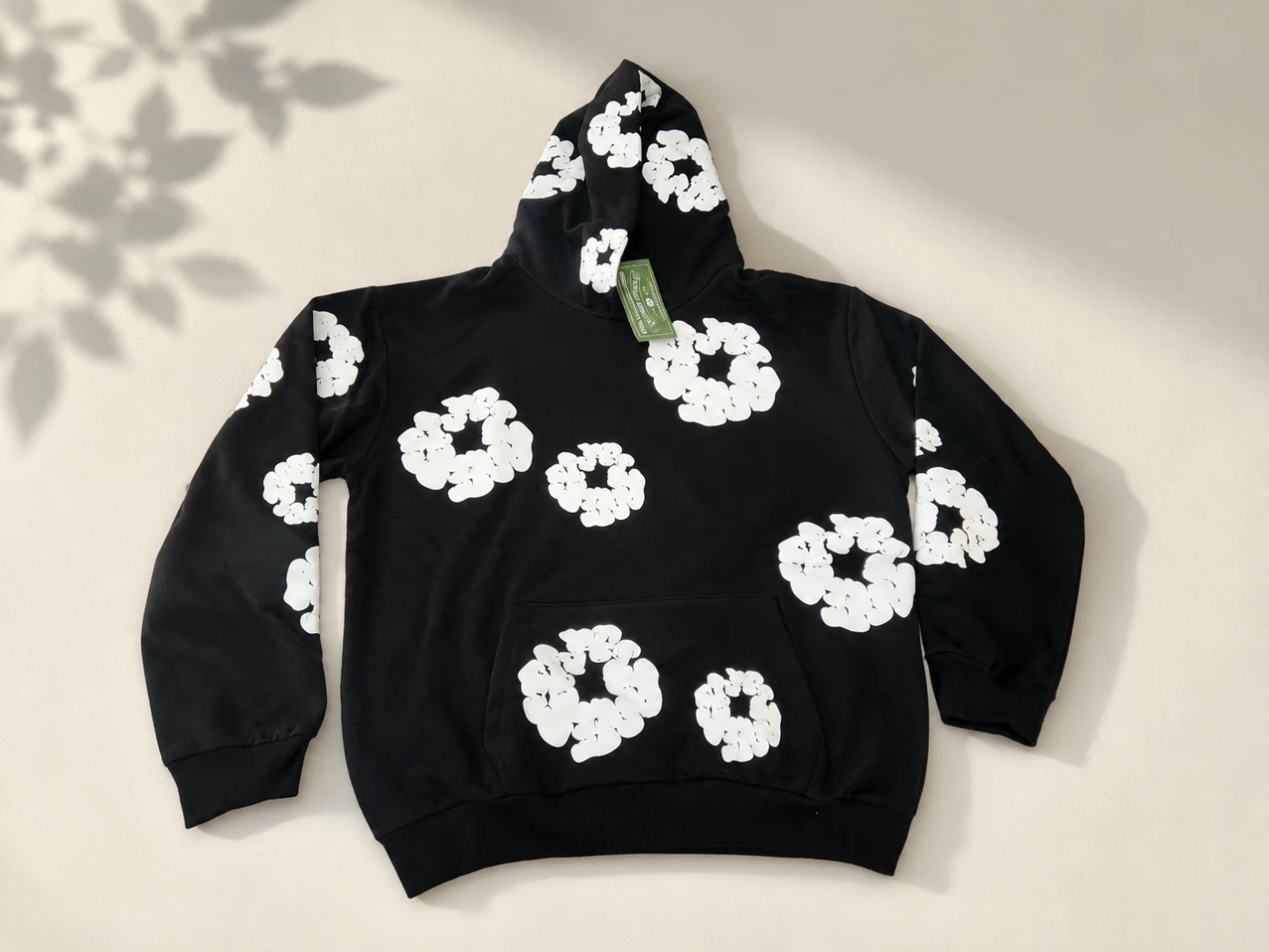 Denim Tears African Diaspora Goods Black Floral Hoodie XL