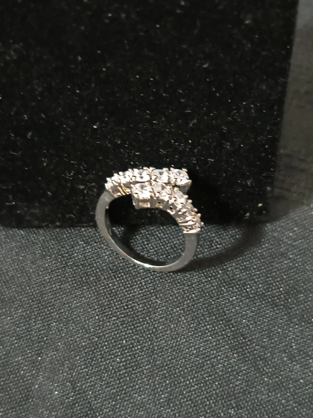Sparkling Ring with Clear Stones
