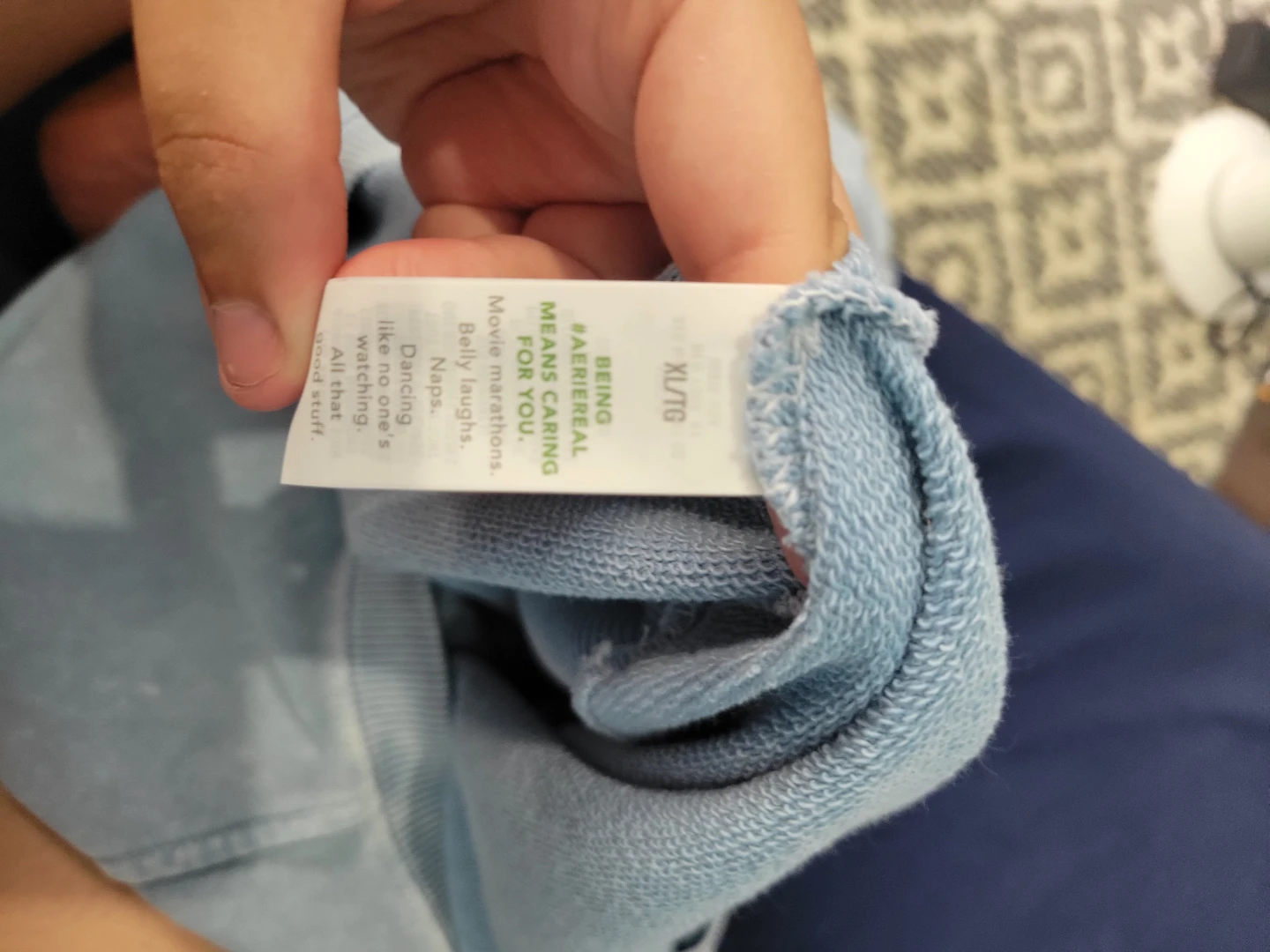 Aerie Light Blue Sweatshirt XL (Fits More Like a Large) - photo 4