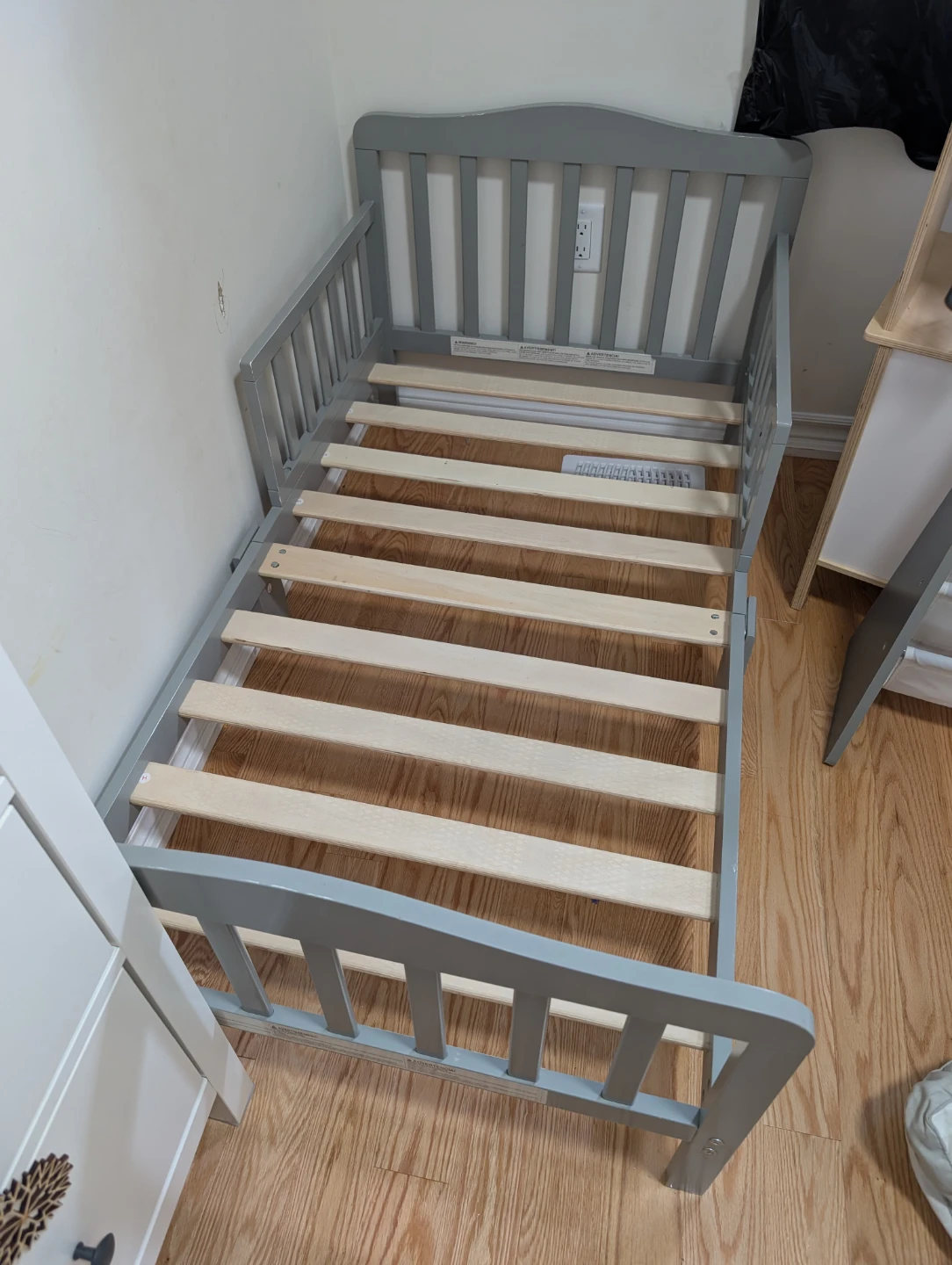 Grey Toddler Bed with Mattress - photo 2