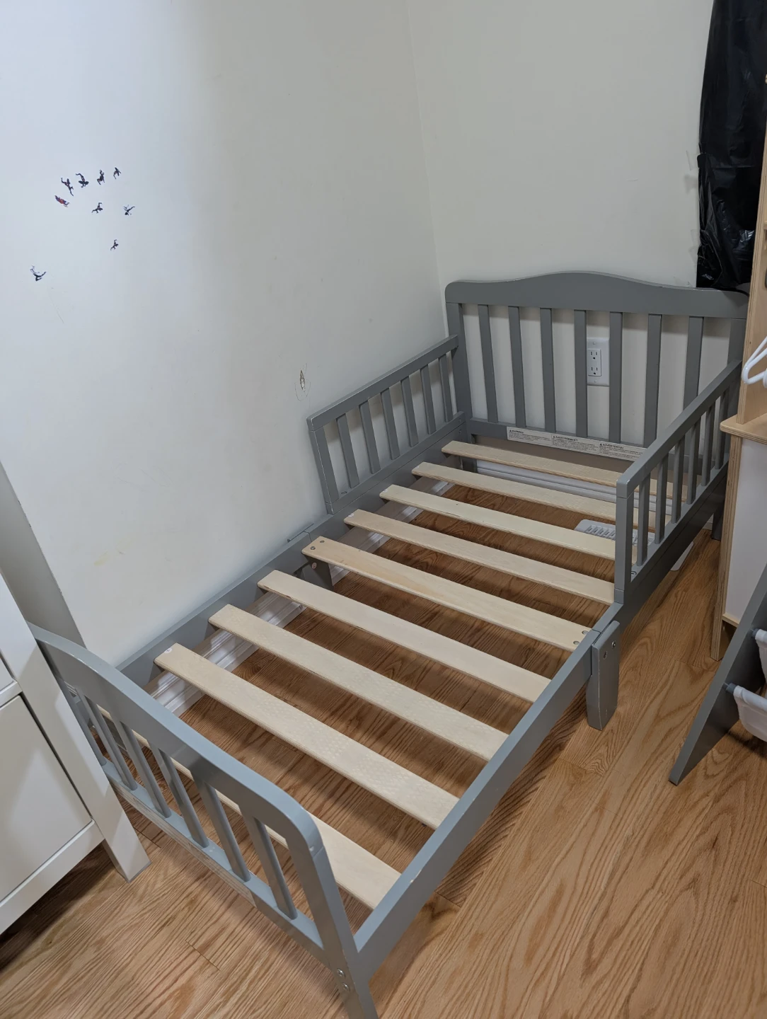 Grey Toddler Bed with Mattress - photo 3