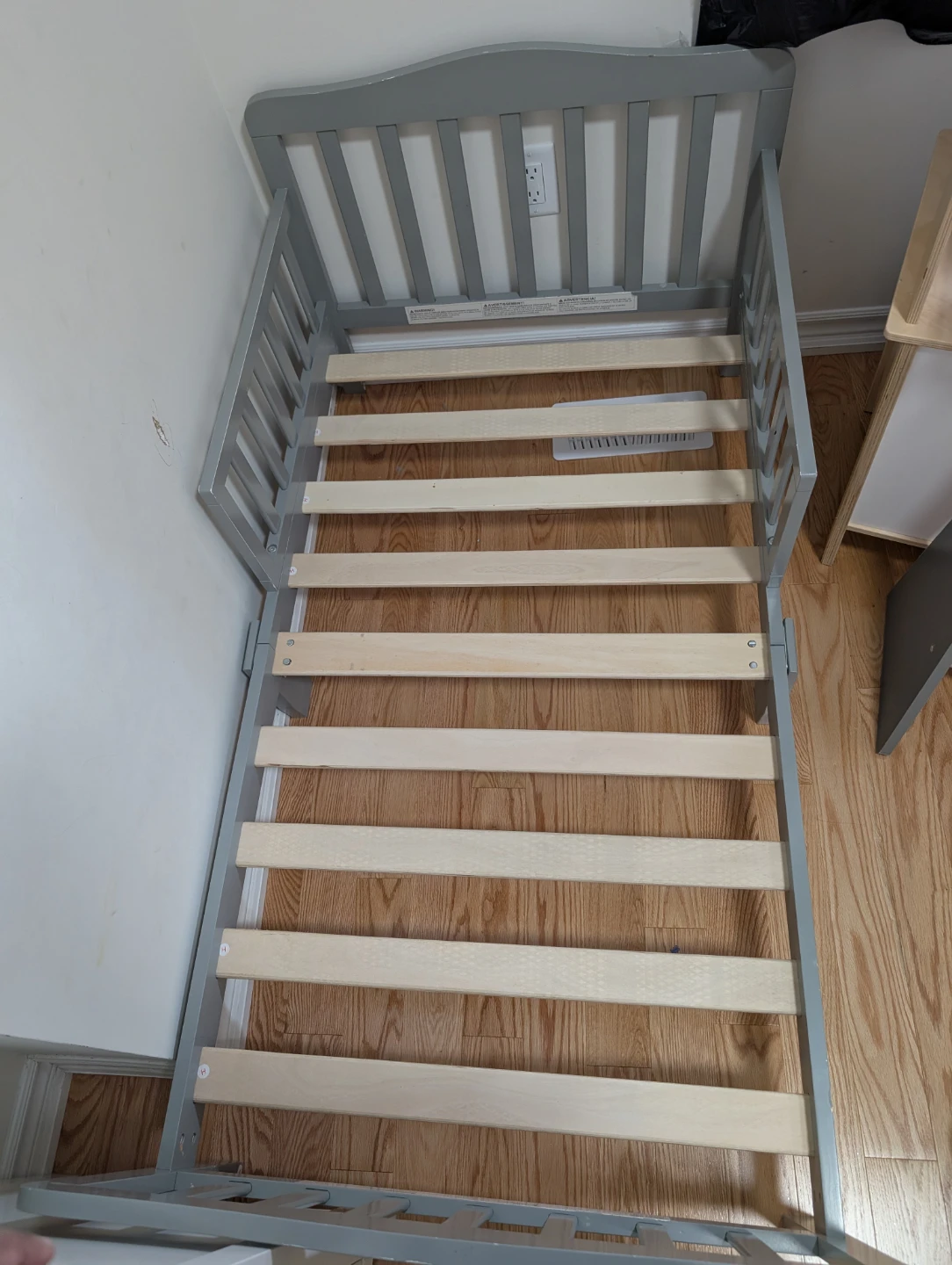 Grey Toddler Bed with Mattress - photo 4