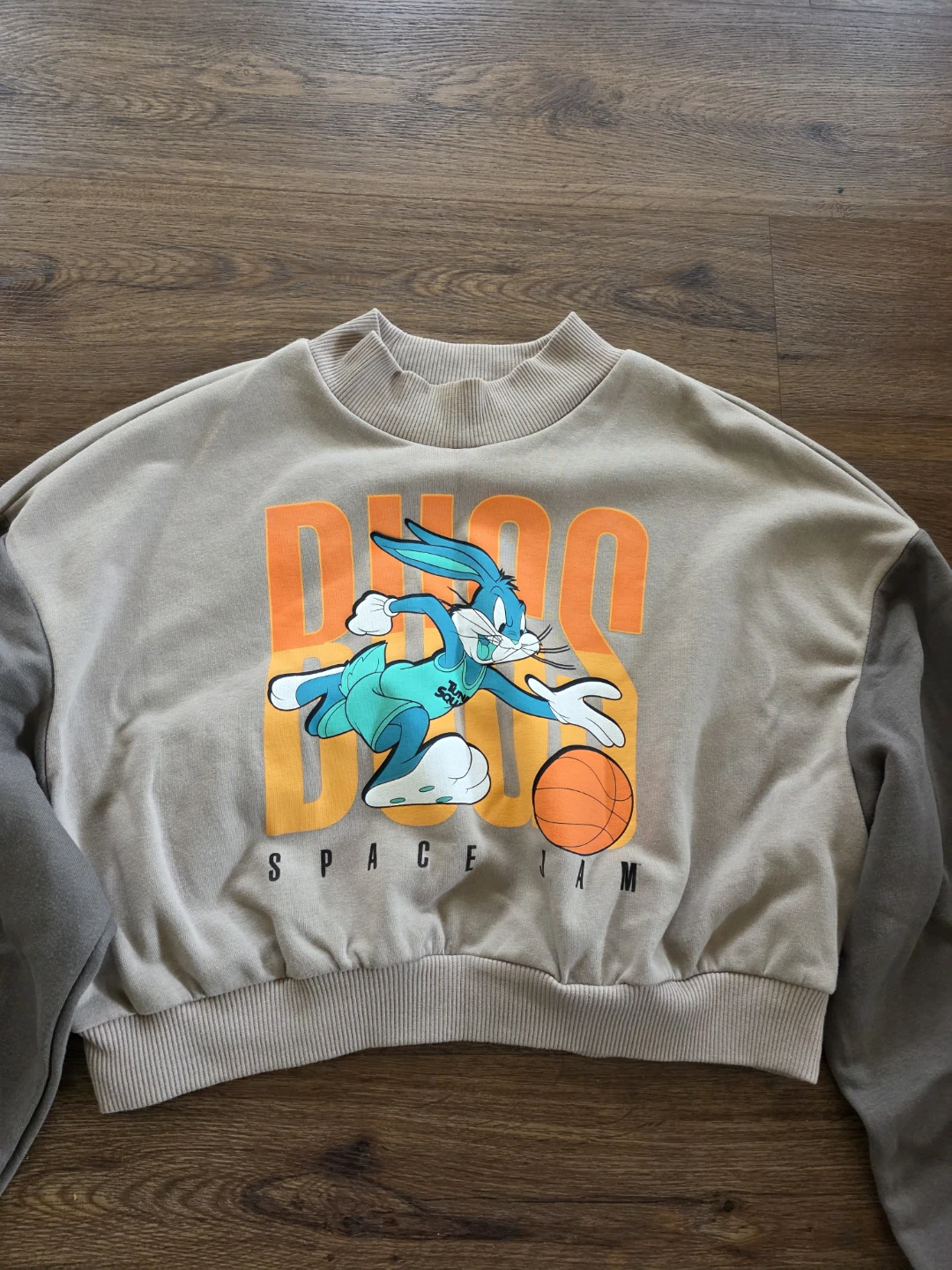 Space Jam Bugs Bunny Cropped Sweatshirt