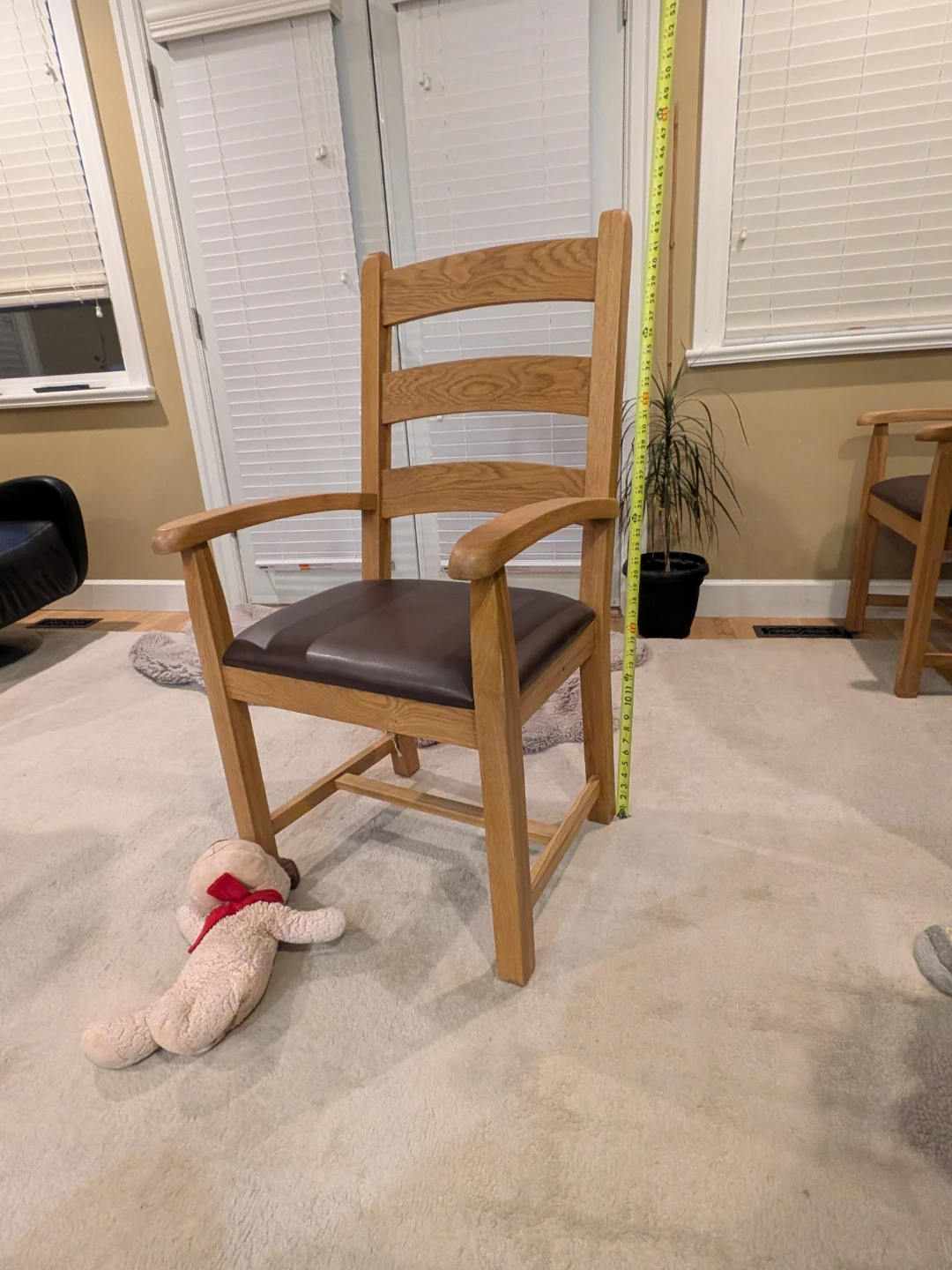 2 Wooden Dining Chair with Padded Seat
