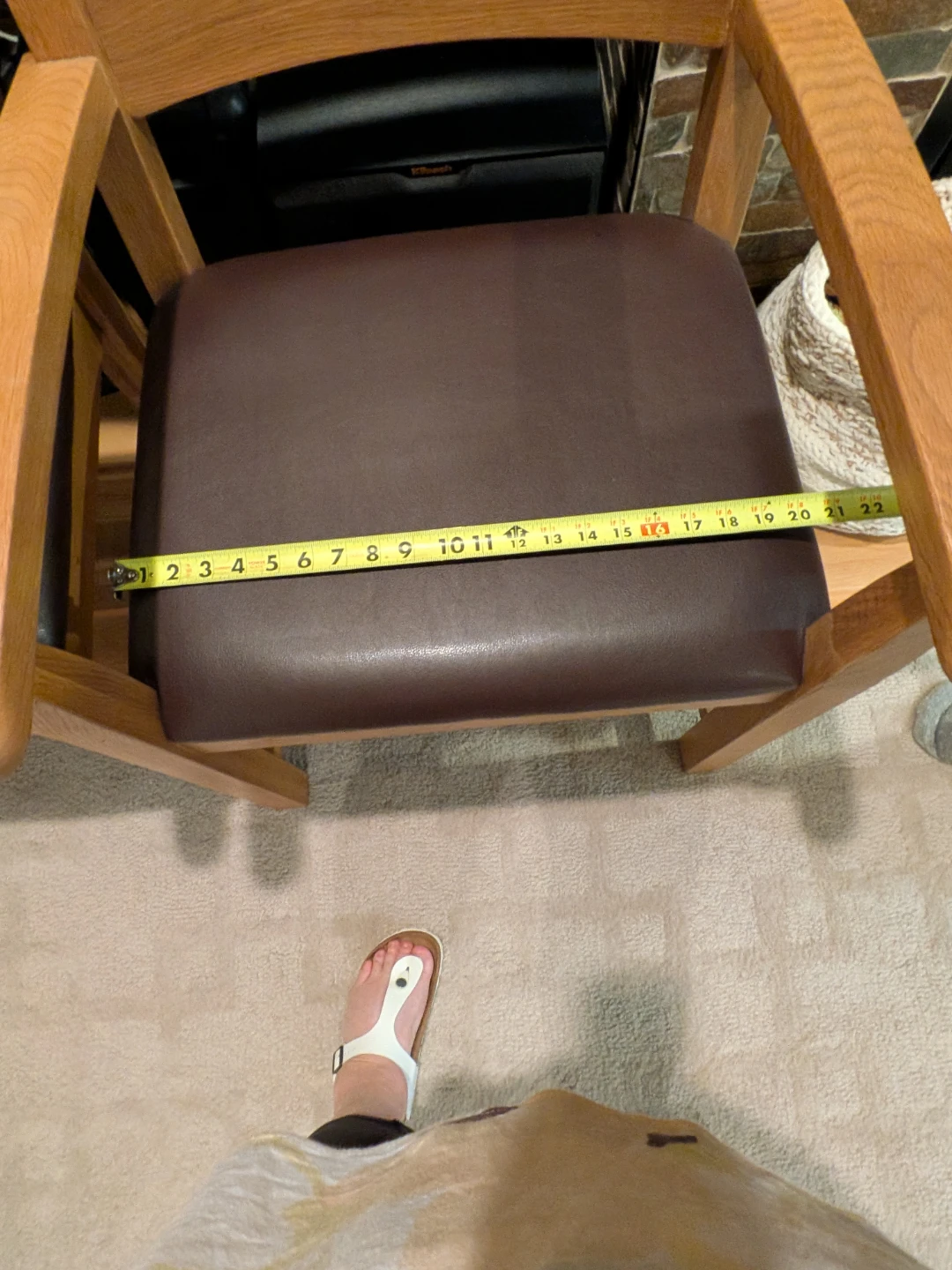 2 Wooden Dining Chair with Padded Seat - photo 2