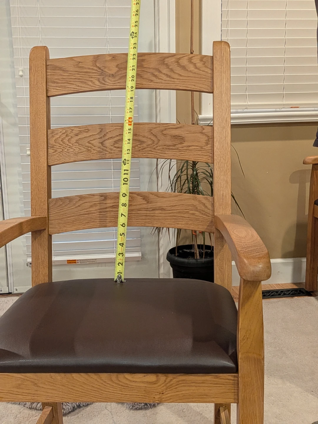 2 Wooden Dining Chair with Padded Seat - photo 4