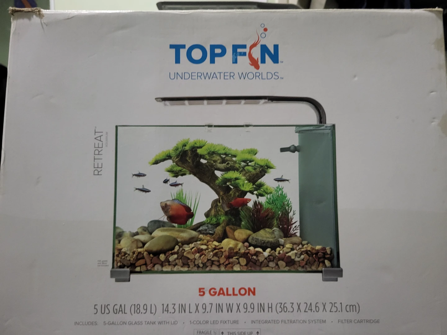 Top Fin Retreat 5-Gallon Aquarium Kit
