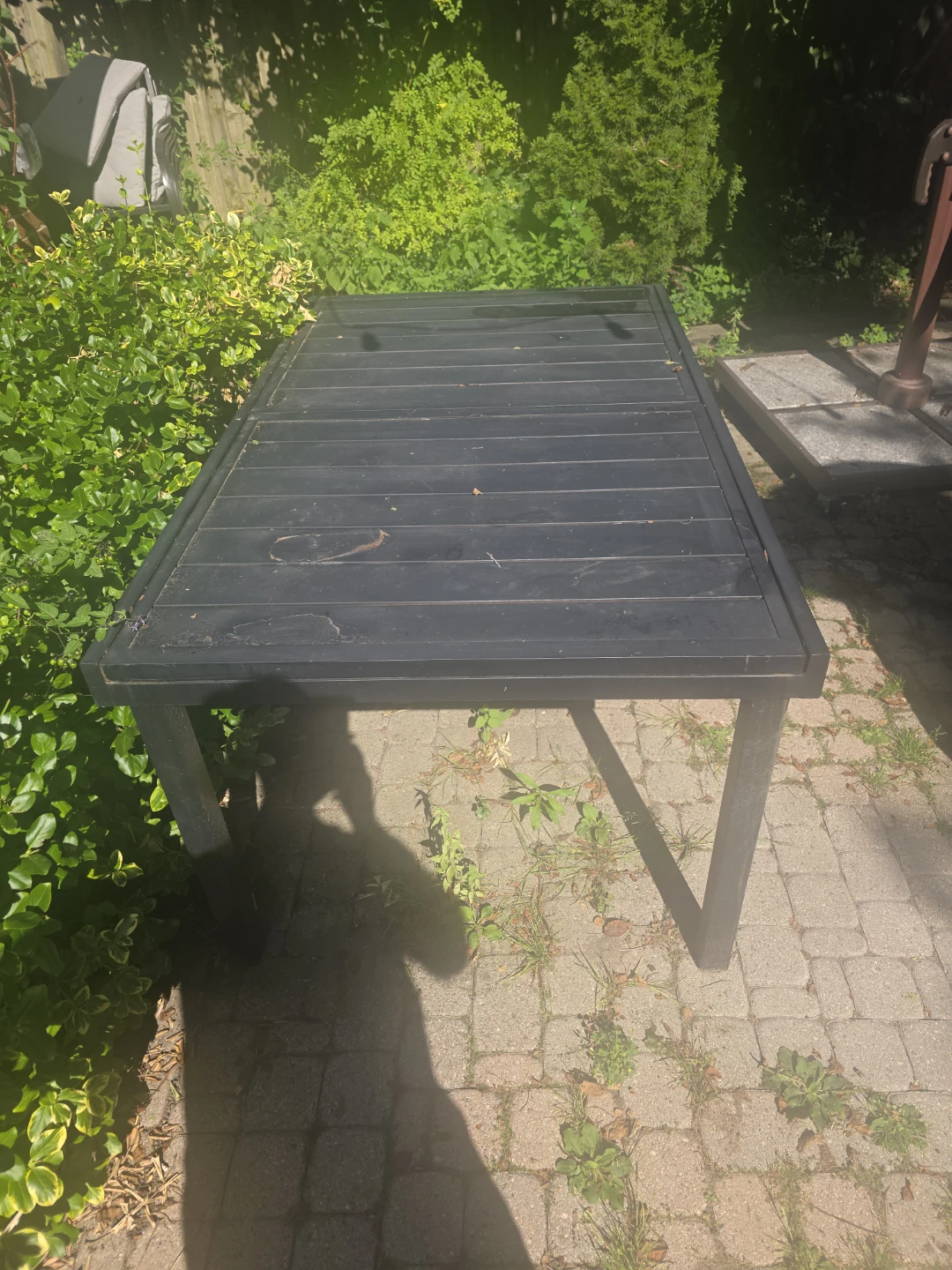 Outdoor Patio Dining Set – Aluminum Table + 8 Stackable