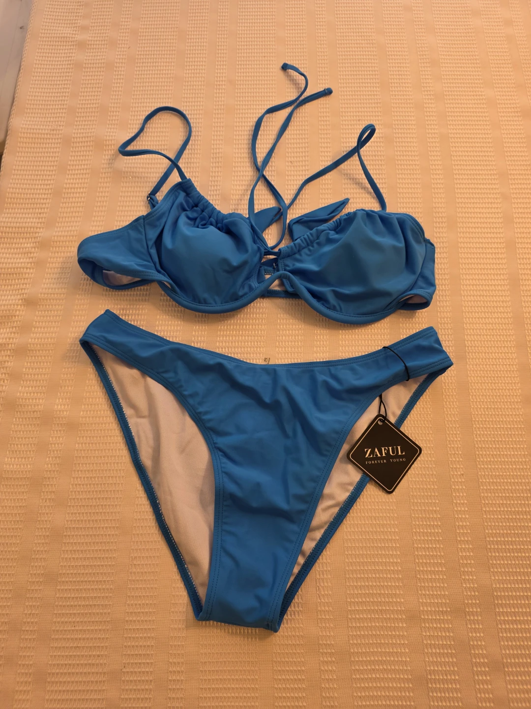 Zaful Blue Bikini Set sz Large