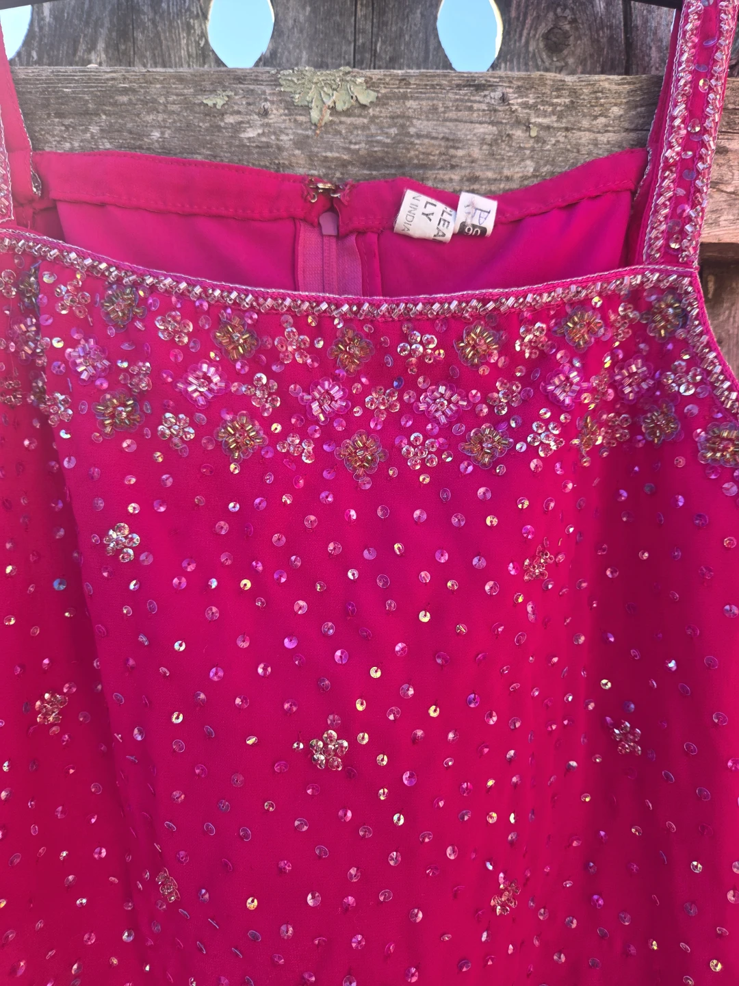 Beaded Pink Kameez and Pants Set - photo 3