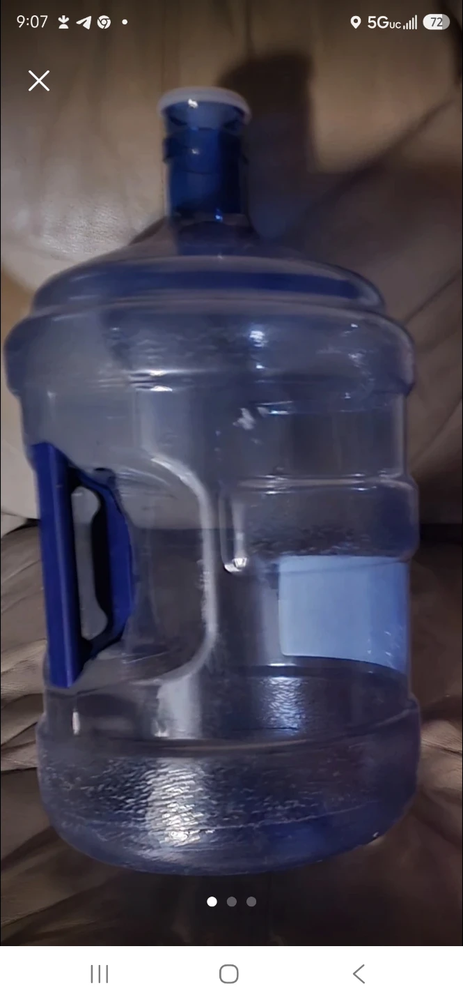 Blue Water Bottle Jug with Handle