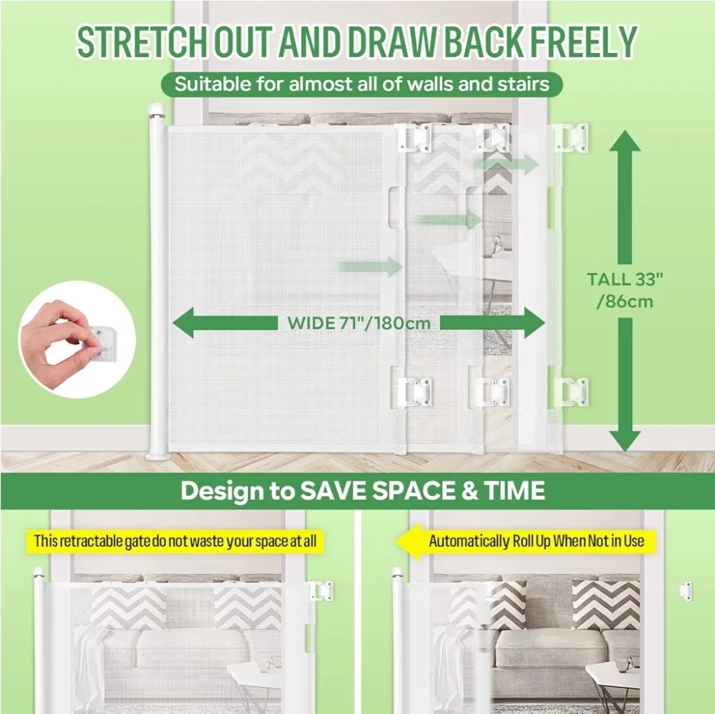 Retractable baby/pet gate - photo 3