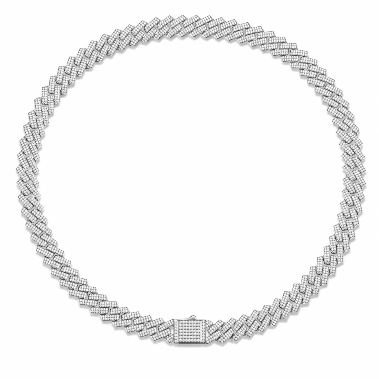 12mm VVS1 Moissanite Cuban Chain 22 inch - photo 4