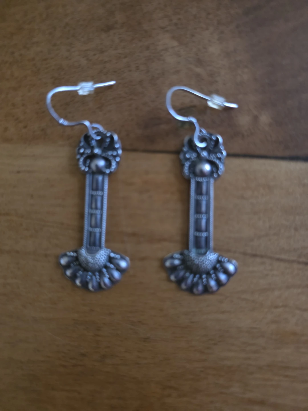 Sterling Ornate Dangle Earrings