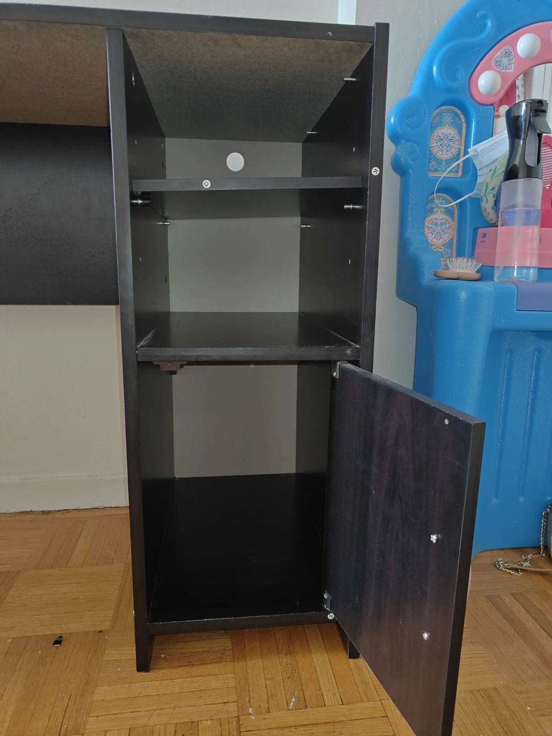 Black Desk with Storage Cabinet moving sale - photo 4