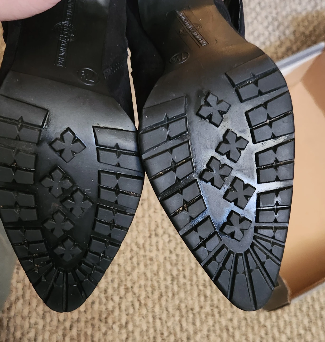 Black Heeled Boots - Size 7.5 - photo 3