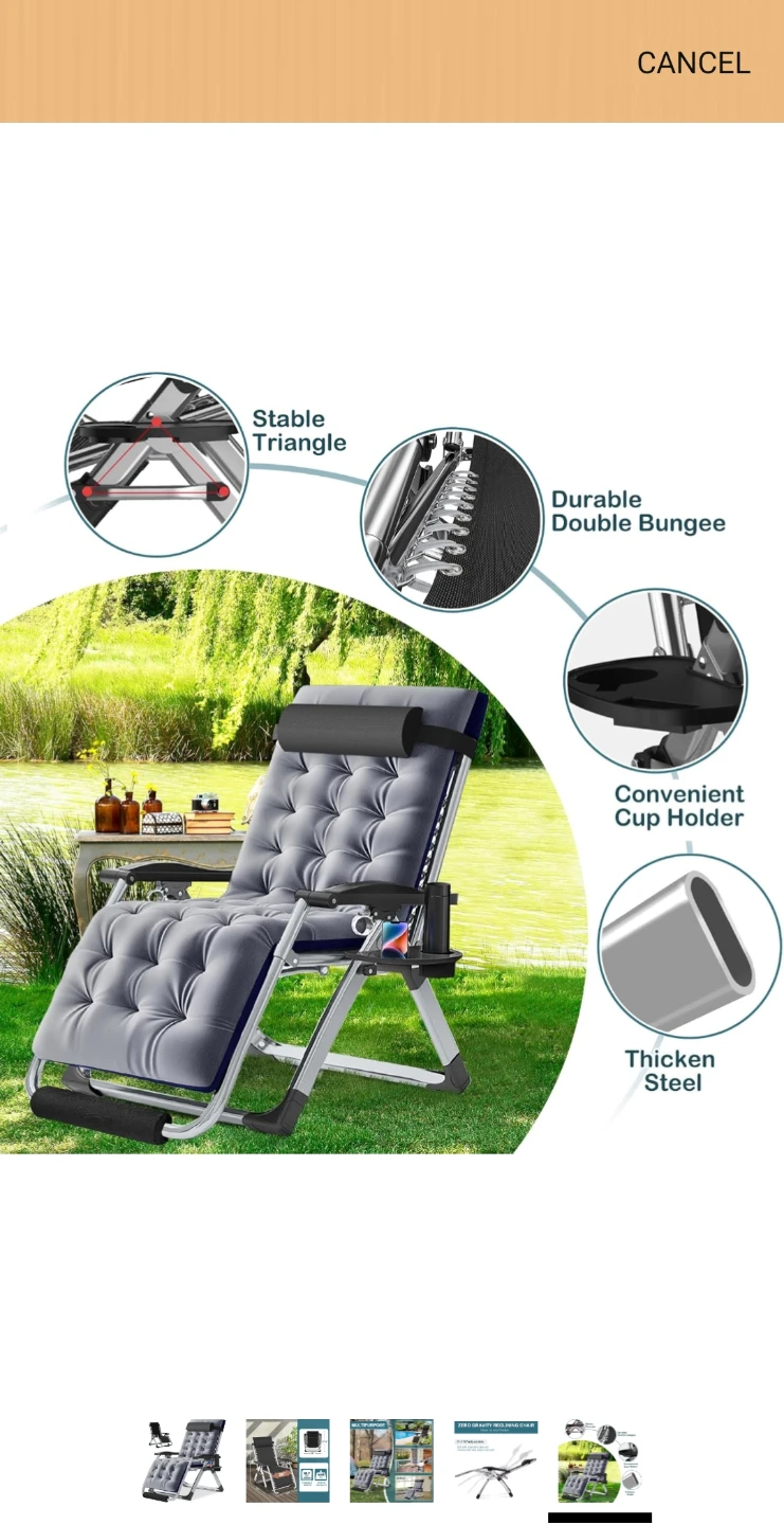 Of course you NEED IT !!  Zero Gravity Chair awaits you - photo 2