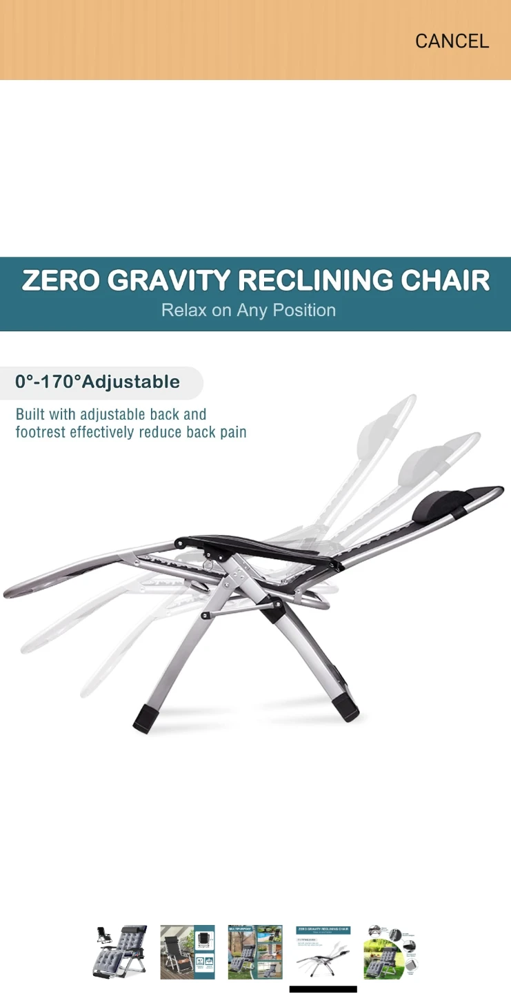 Of course you NEED IT !!  Zero Gravity Chair awaits you - photo 3