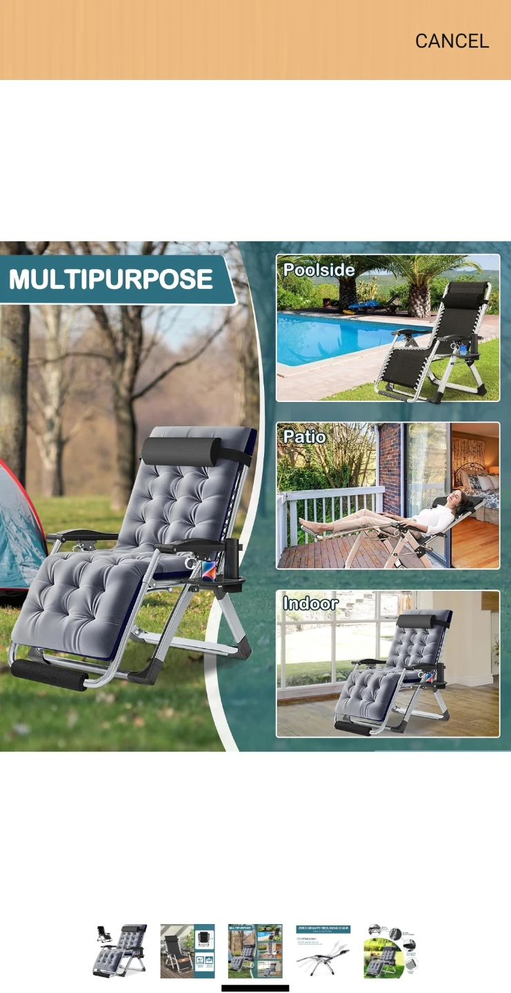 Of course you NEED IT !!  Zero Gravity Chair awaits you - photo 4