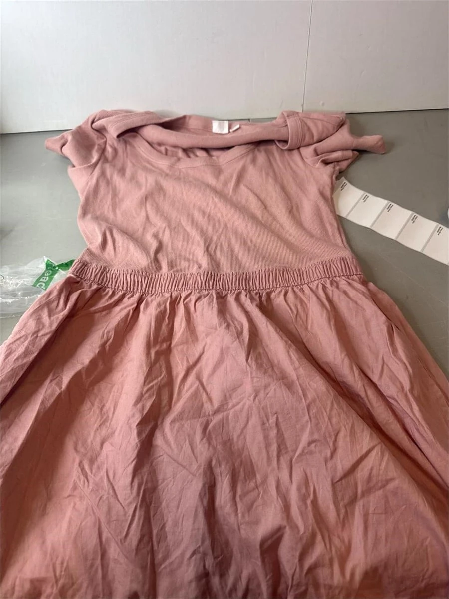 Pink Knit Top and Skirt Dress